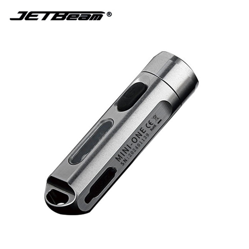 JETBEAM-미니 키 체인 라이트 500LMS 365nm, USB 충전식 스테인레스 스틸, 휴대용 UV 손전등, 야외 조명, 5 가지 색상